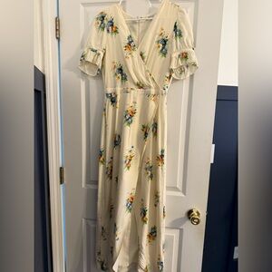 Madewell NWOT cream, floral dress